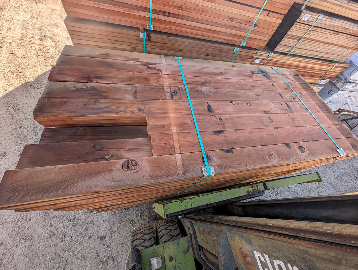 2"x6" Heart Redwood